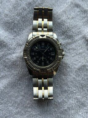 Fossil Star-Master Watch Women 28mm Two-Tone Blue Luminous Stainless New Battery